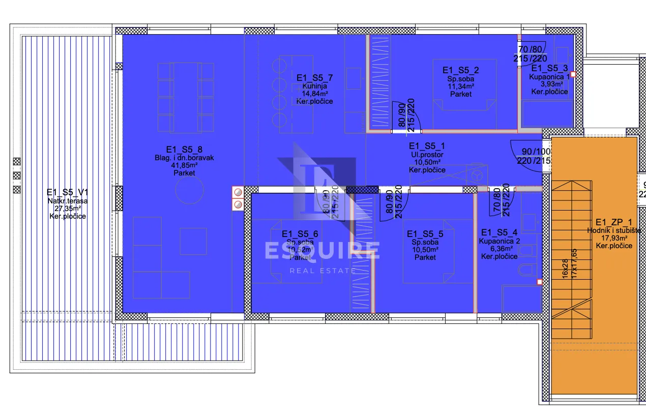 privlaka - sabunike stan s5 - trosoban stan 114m2 - slika 2