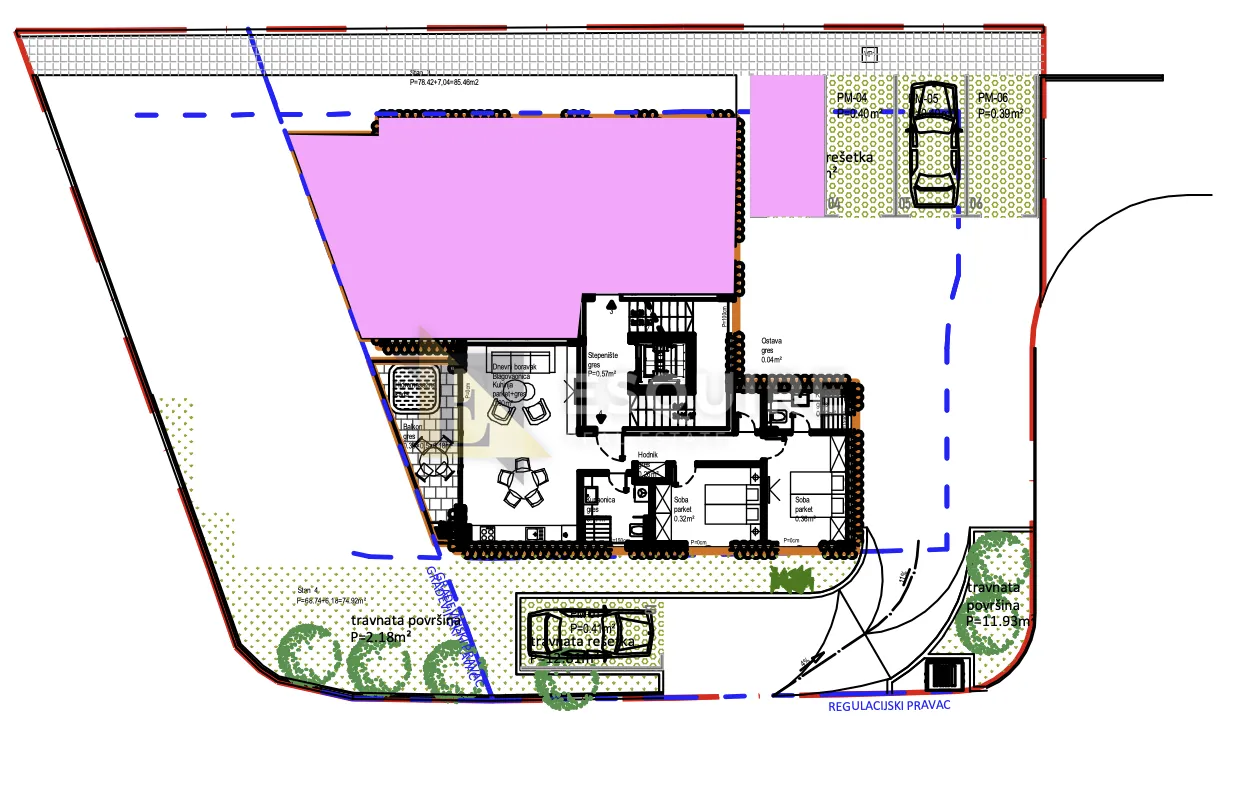 zadar - sukošan - trosoban stan s03, 20m od mora - 88m2 - slika 31
