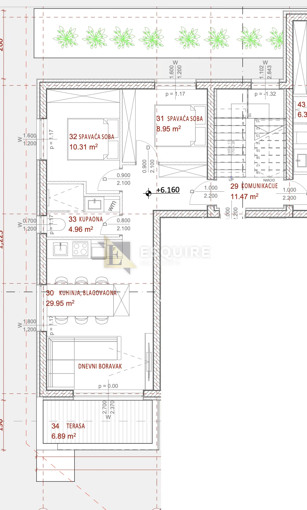 bibinje – moderan dvosoban stan s6 u stambeno poslovnom objektu - 62m2 - slika 13