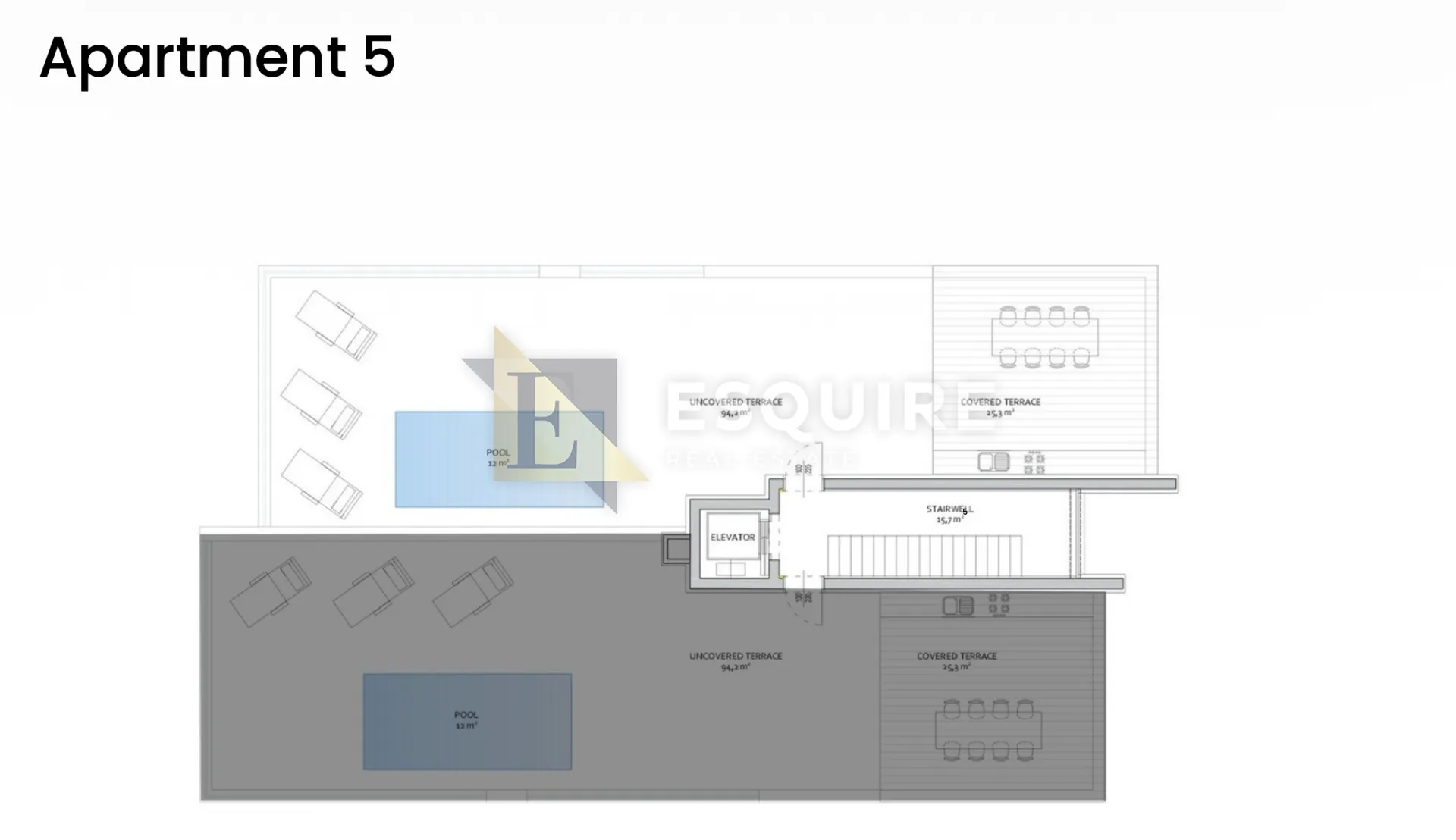 zadar - diklo - trosoban penthouse stan s5 1. red do mora - 180m2 - slika 13