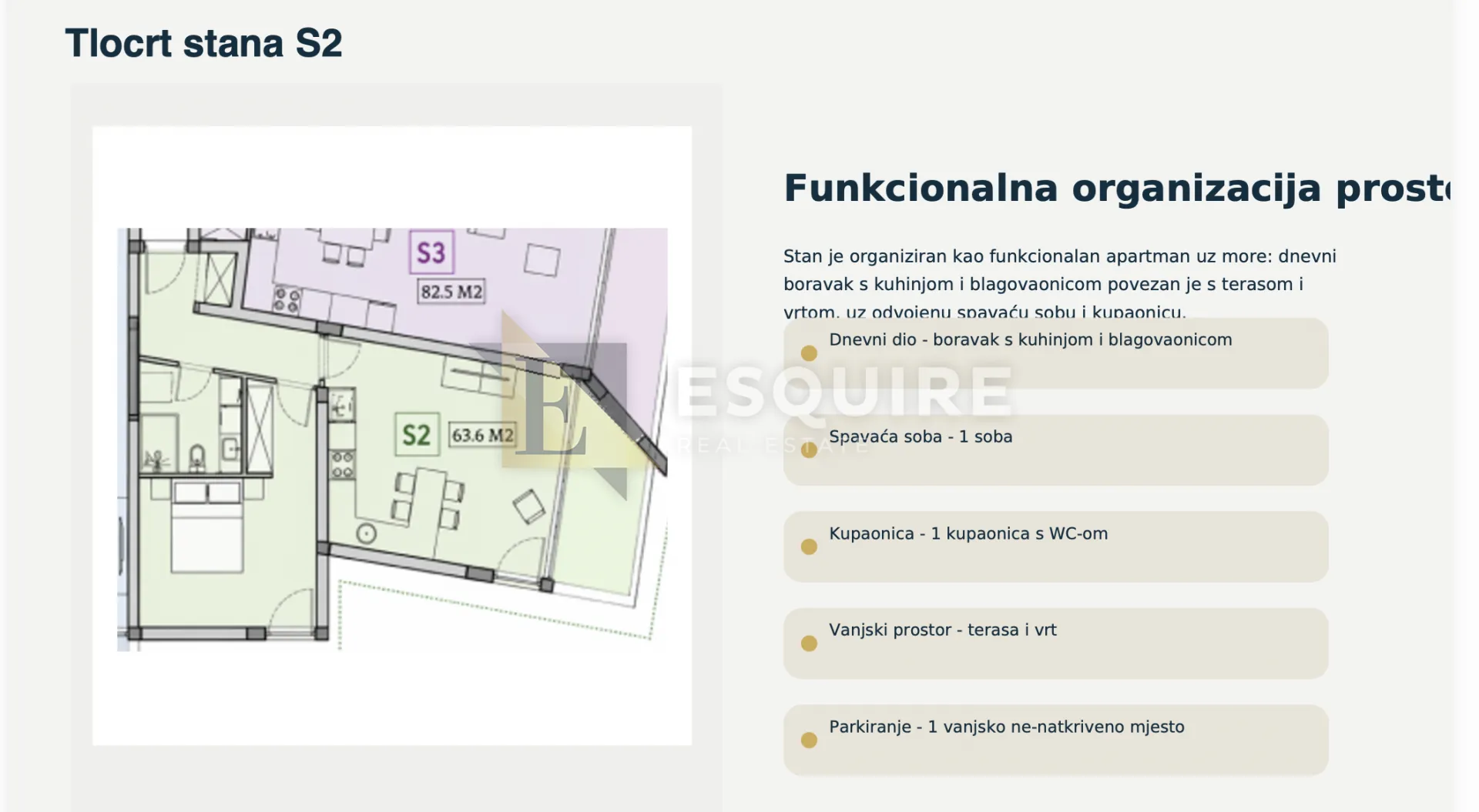 privlaka - lux novogradnja 1. red do mora - jednosoban stan s2 s vrtom - 63m2 - slika 6