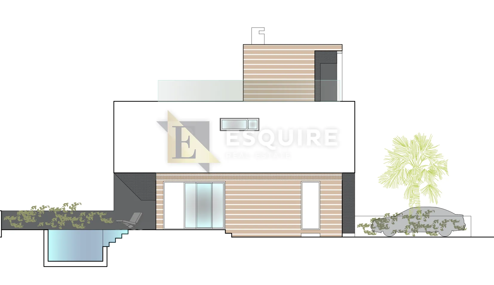 privlaka – moderna duplex vila s bazenom i panoramskim pogledom na more!! - slika 12
