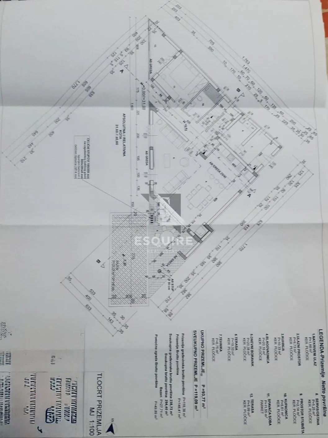 nin, ninski stanovi - građevinsko zemljište od 916 m2 s građevinskom dozvolom i plaćenim doprinosima!!! - slika 3