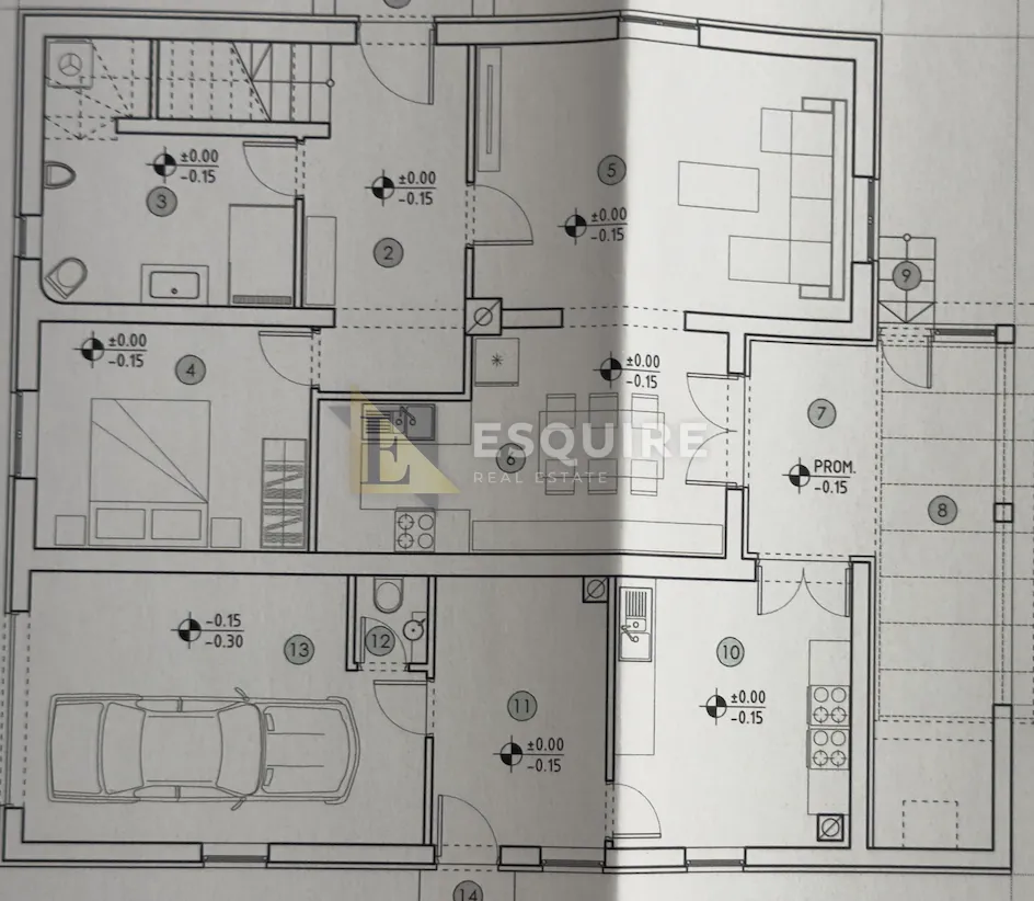 zemunik donji - samostojeća katnica s velikim dvorištem - 260m2 - slika 30