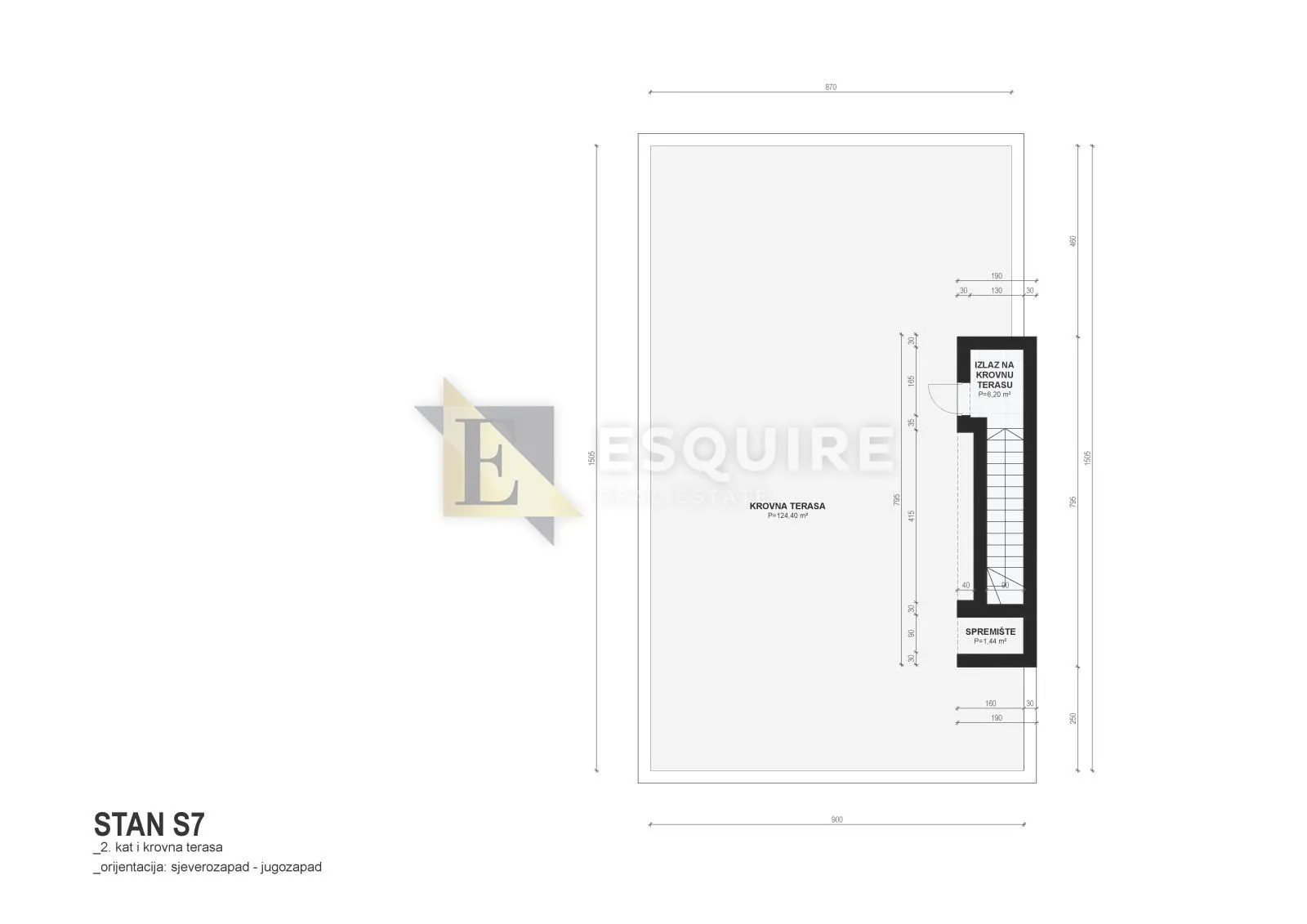 diklovac - luksuzan trosoban penthouse, garaža - 155m2 - slika 20