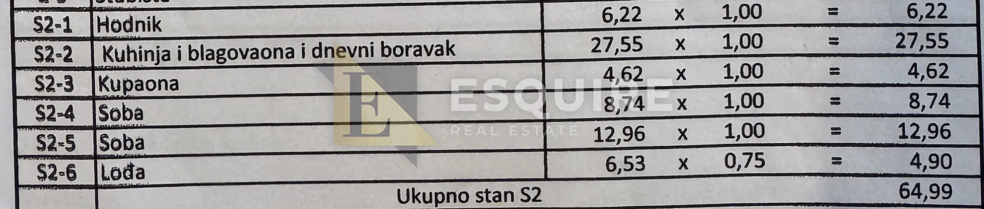 zadar - diklovac - dvosoban stan s2 na 1. katu - 73m2 - slika 24