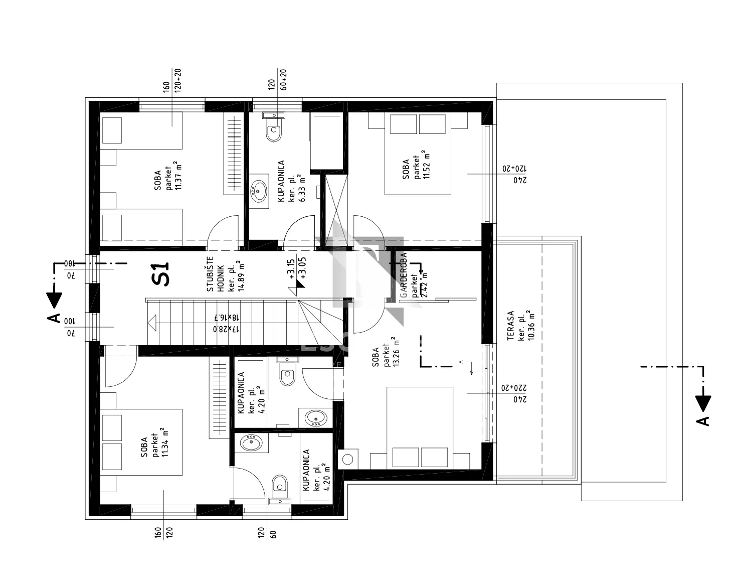 rovanjska - vila katnica s bazenom i velikim vrtom u blizini mora - 270m2 - slika 59