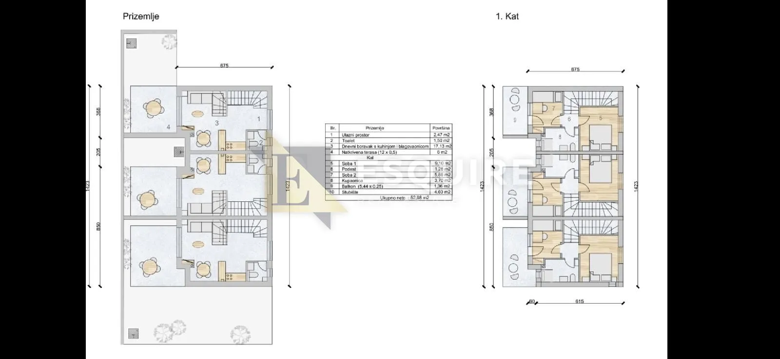 pag - mandre dvoetažni dvosobni stan - 63m2 - slika 20