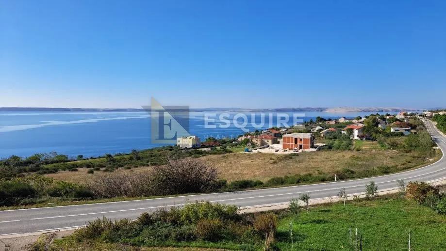 RTINA - Građevinskio zemljište s panoramskim pogledom - 1250m2 - Rtina, Ražanac