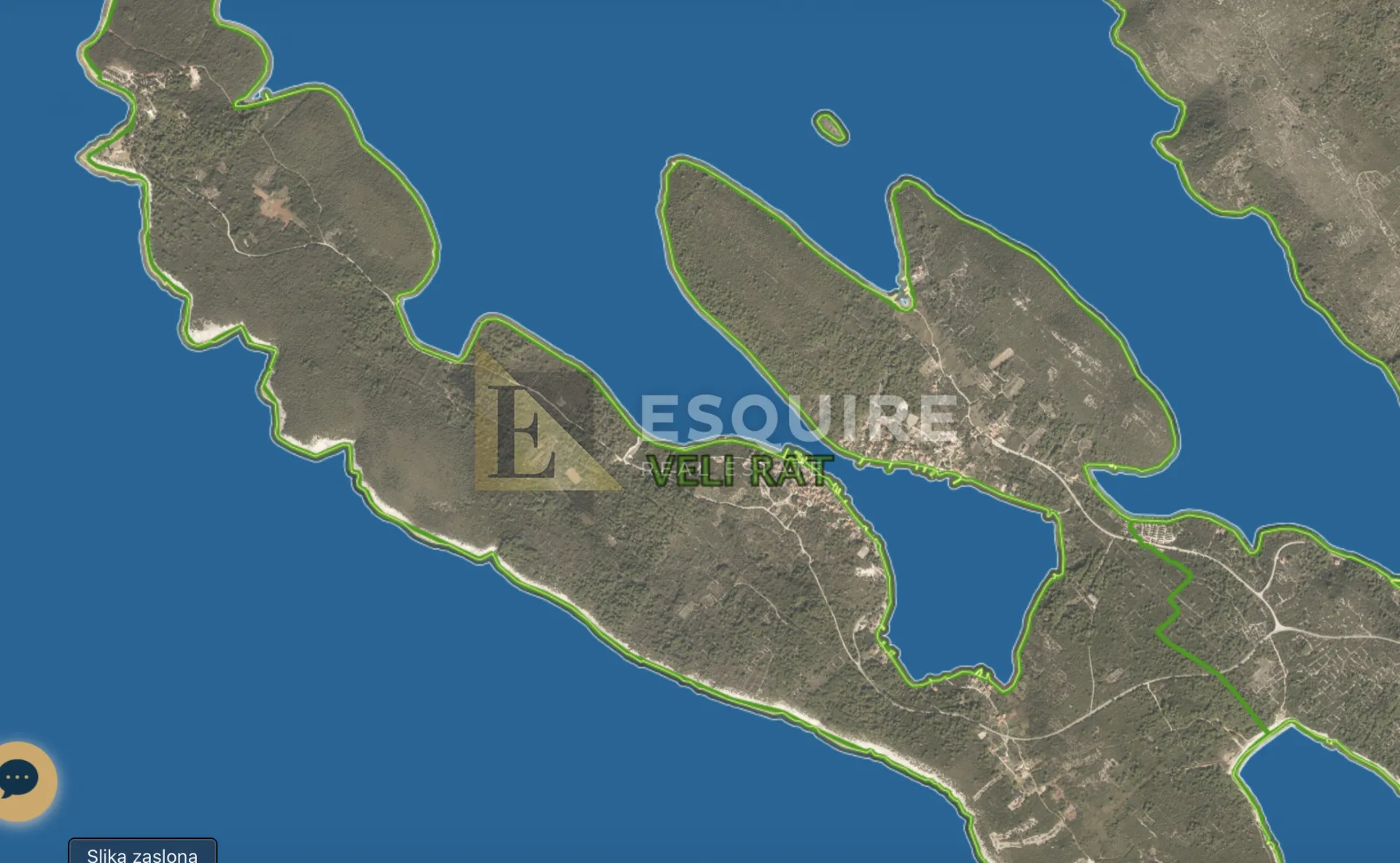 DUGI OTOK - VERUNIĆ Građevinsko zemljište 2. red od mora - 1.156m2 - Verunić, Sali