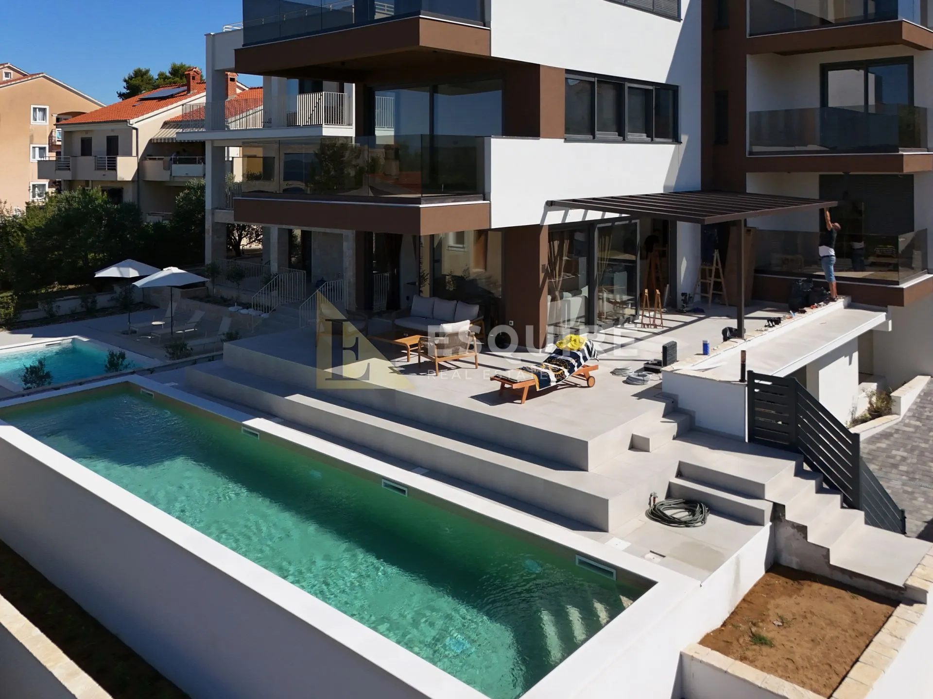 ZADAR - KOŽINO Luksuzan četverosoban stan S1 s grijanim bazenom, 100m od mora - 227m2 - Kožino, Zadar