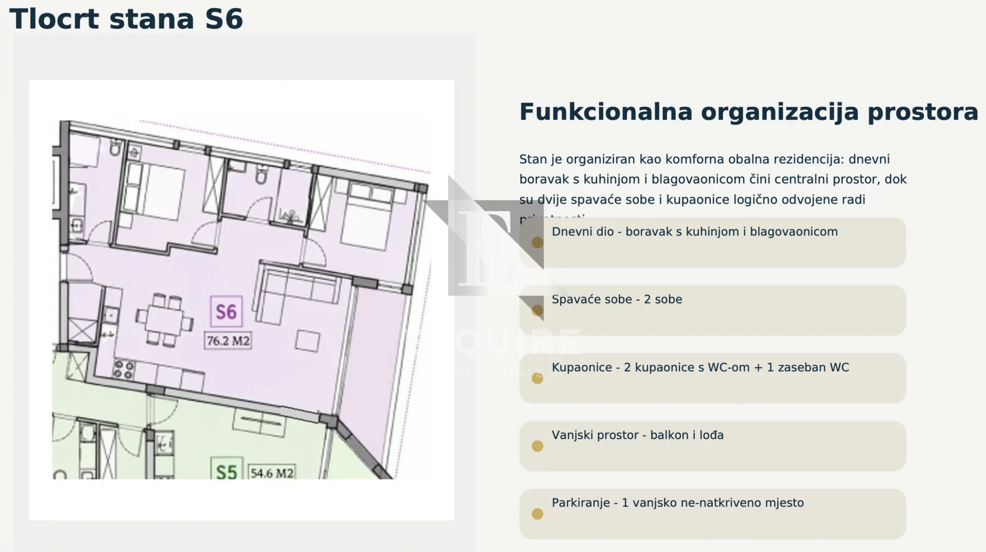 privlaka - lux novogradnja 1. red do mora - dvosoban stan s6 na 1. katu - 76m2 - slika 6