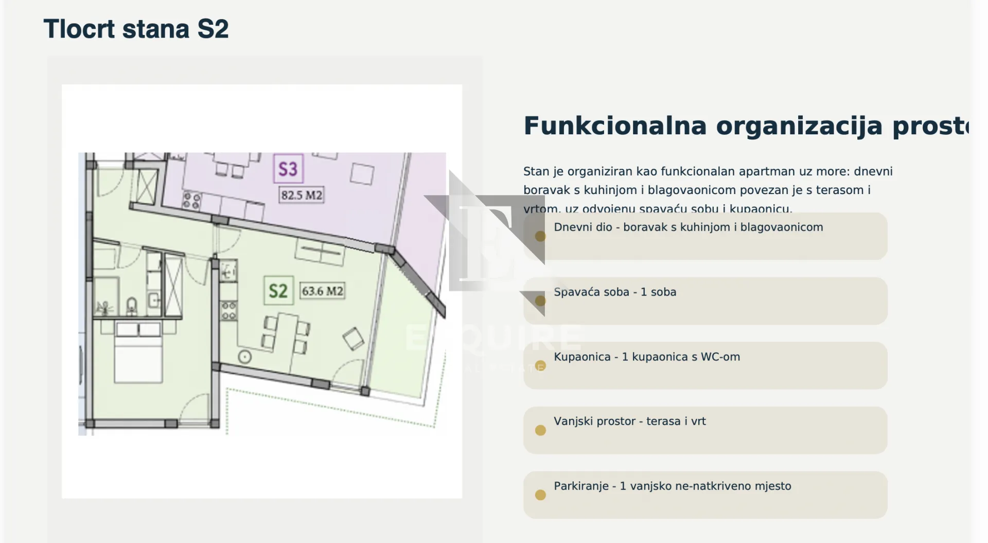 privlaka - lux novogradnja 1. red do mora - jednosoban stan s2 s vrtom - 63m2 - slika 6