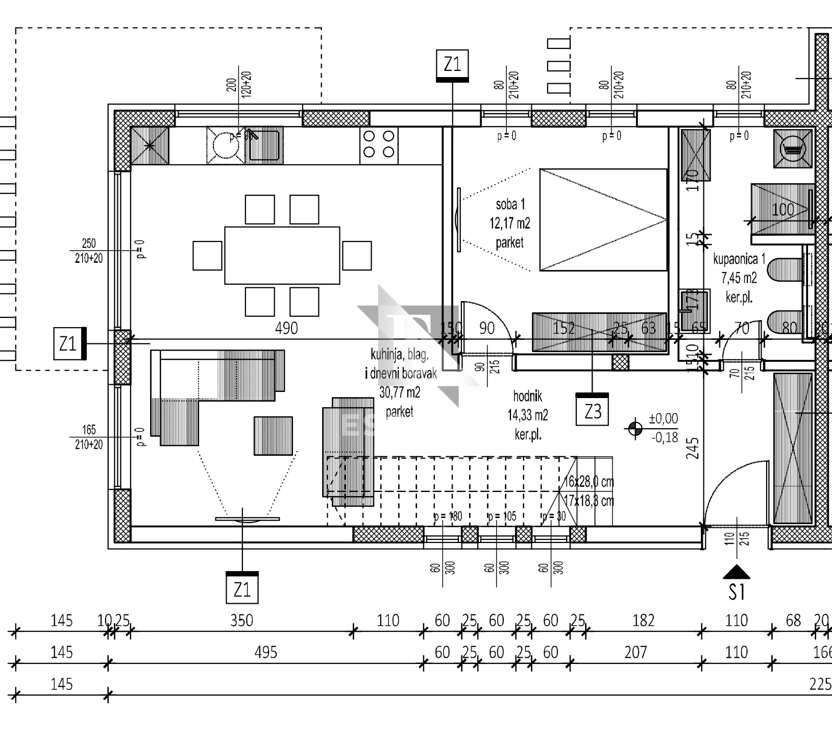 privlaka / sabunike – luksuzne duplex vile s krovnim bazenom i pogledom na more! - slika 8