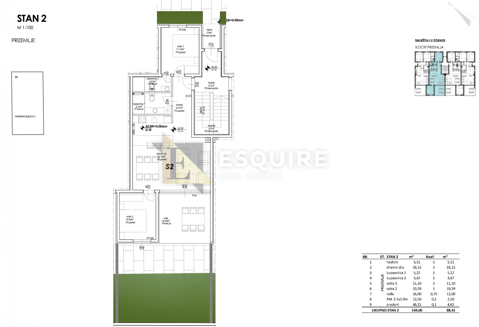 privlaka - dvosoban stan s2 s vrtom, useljivo - 89m2 - slika 22