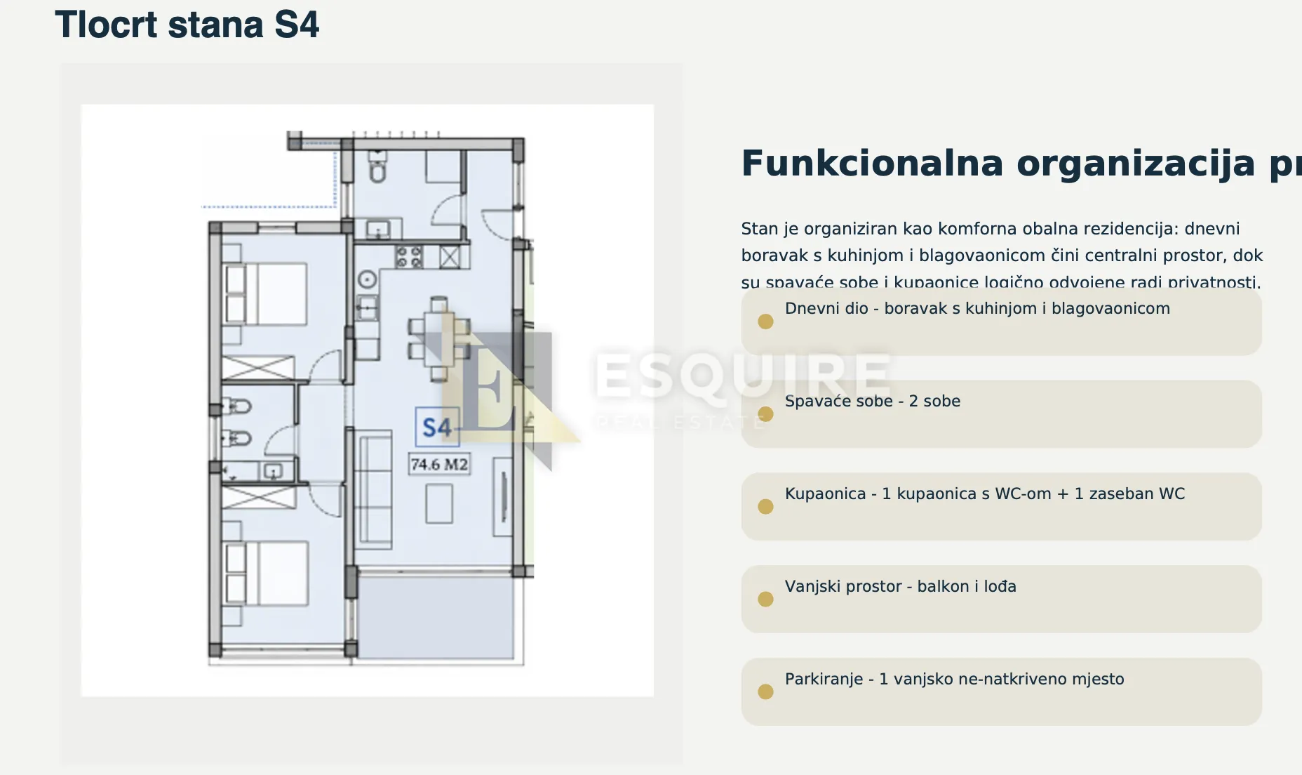 privlaka - lux novogradnja 1. red do mora - dvosoban stan s4 na 1. katu - 74m2 - slika 6