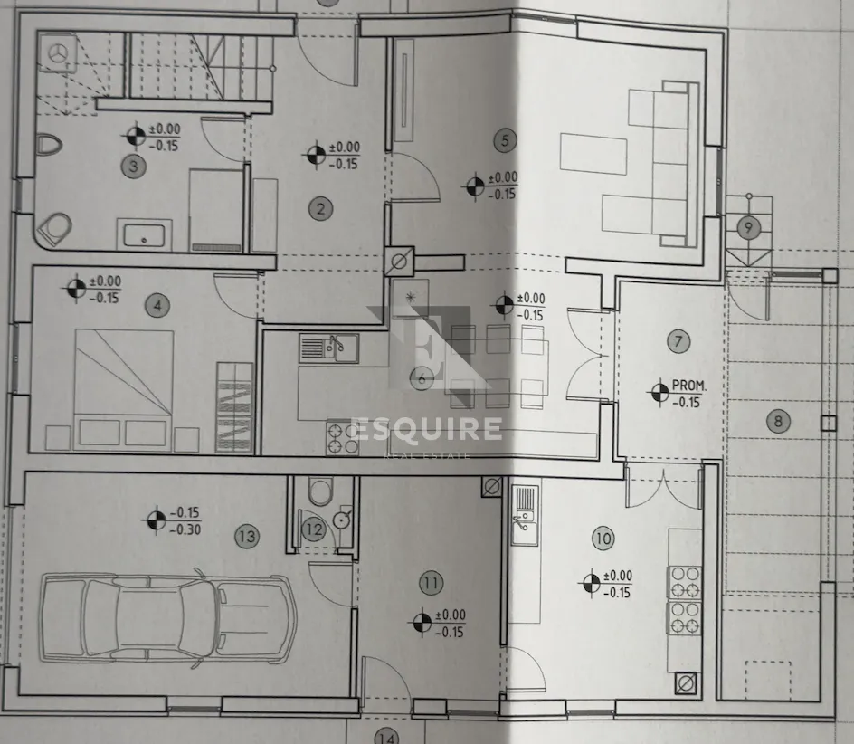 zemunik donji - samostojeća katnica s velikim dvorištem - 260m2 - slika 30