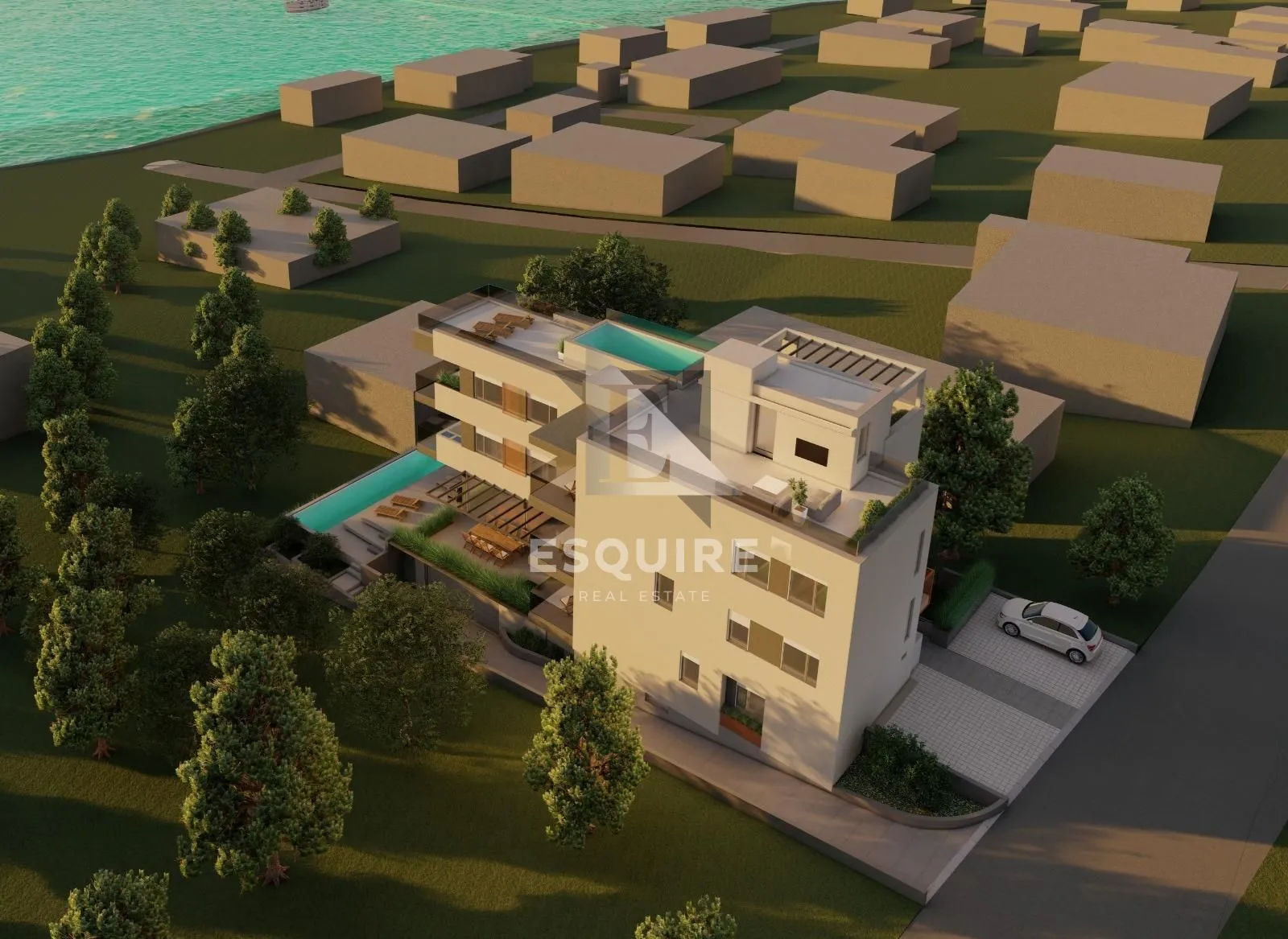 zadar - kožino luksuzan četverosoban stan s1 s grijanim bazenom, 100m od mora - 227m2 - slika 36