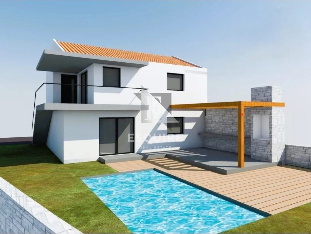 ždrilo -građevinsko zemljište od 374 m2 s projektom i građevinskom dozvolom!! - slika 1