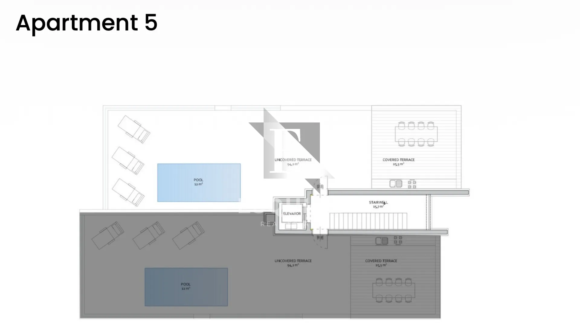 zadar - diklo - trosoban penthouse stan s5 1. red do mora - 180m2 - slika 13