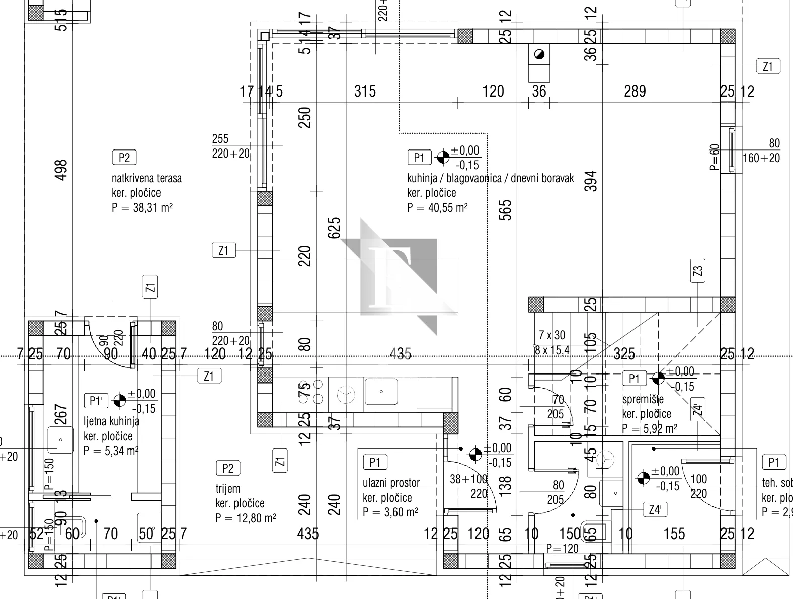 nin - žerava - moderna trosobna vila s bazenom - 188m2 - slika 58