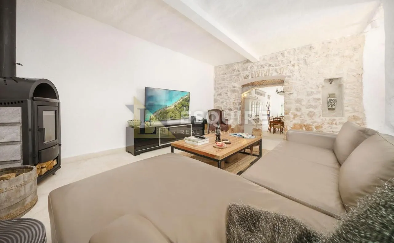 zaton - šibenik - prvi red uz more - luxury stone house - slika 8