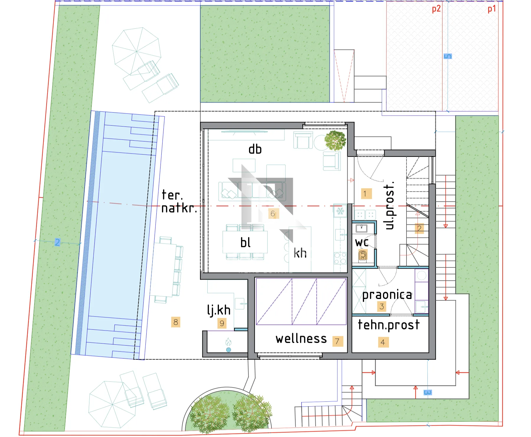 starigrad - moderna villa s bazenom 2. red od mora - 213m2 - slika 11