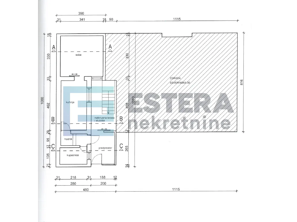 stan 42 m2 prodaja severinska, 2s, priz/suteren, terasa - slika 17