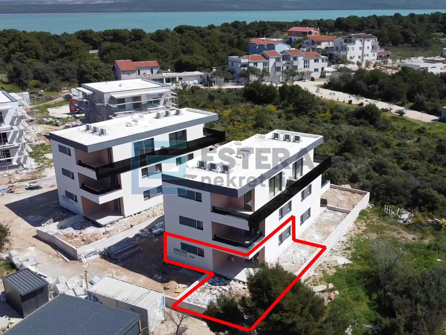 stan prodaja novogradnja, pakoštane, 82 m2, 4s, priz, parking, vrt - slika 7