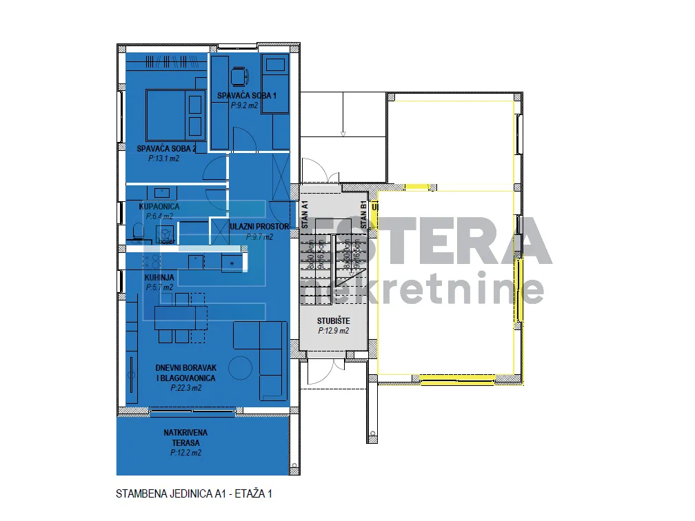 apartman 85,07 m2 prodaja sveti filip i jakov, 3s, priz , parking, vrt, terasa - slika 7