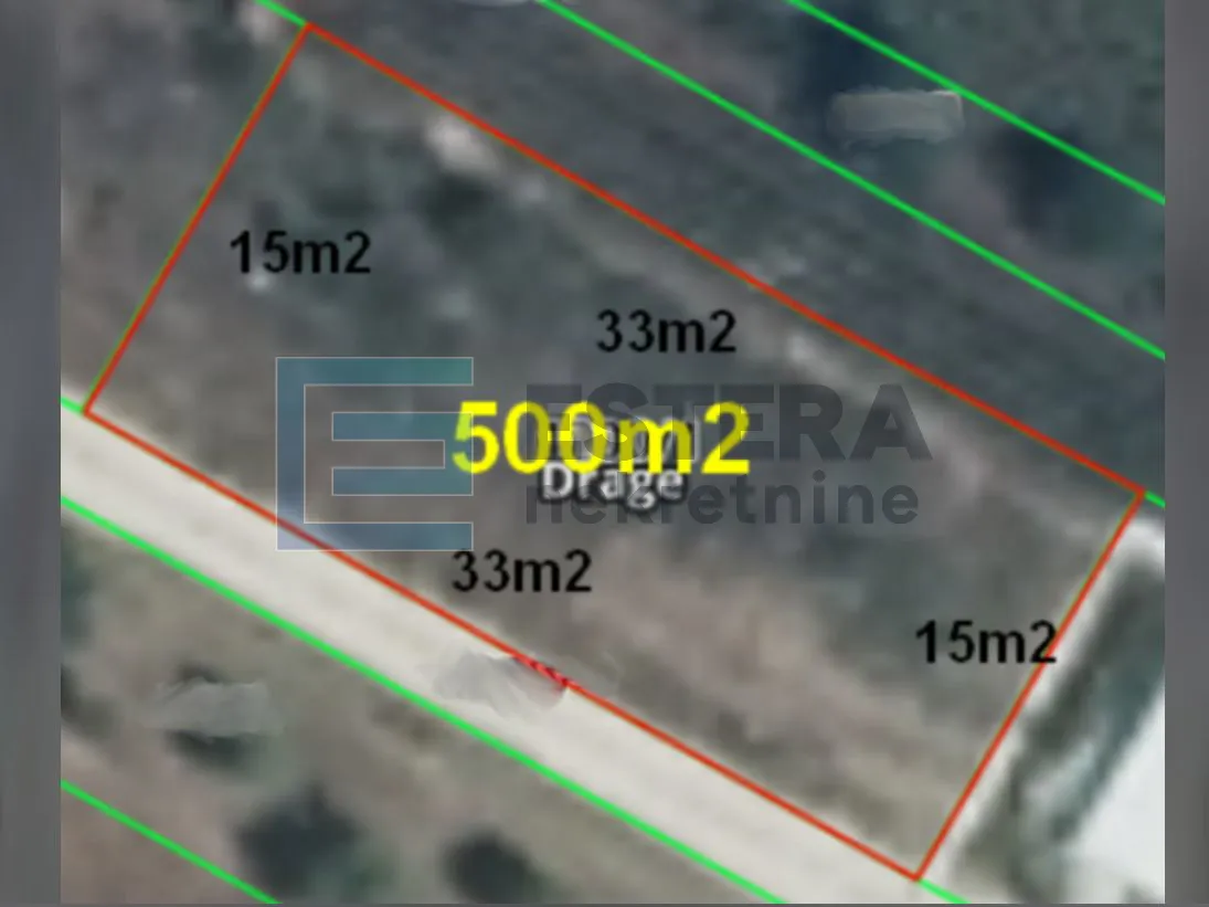 zemljište građevinsko prodaja 500 m2, dolaške drage, 500 m od mora - slika 6