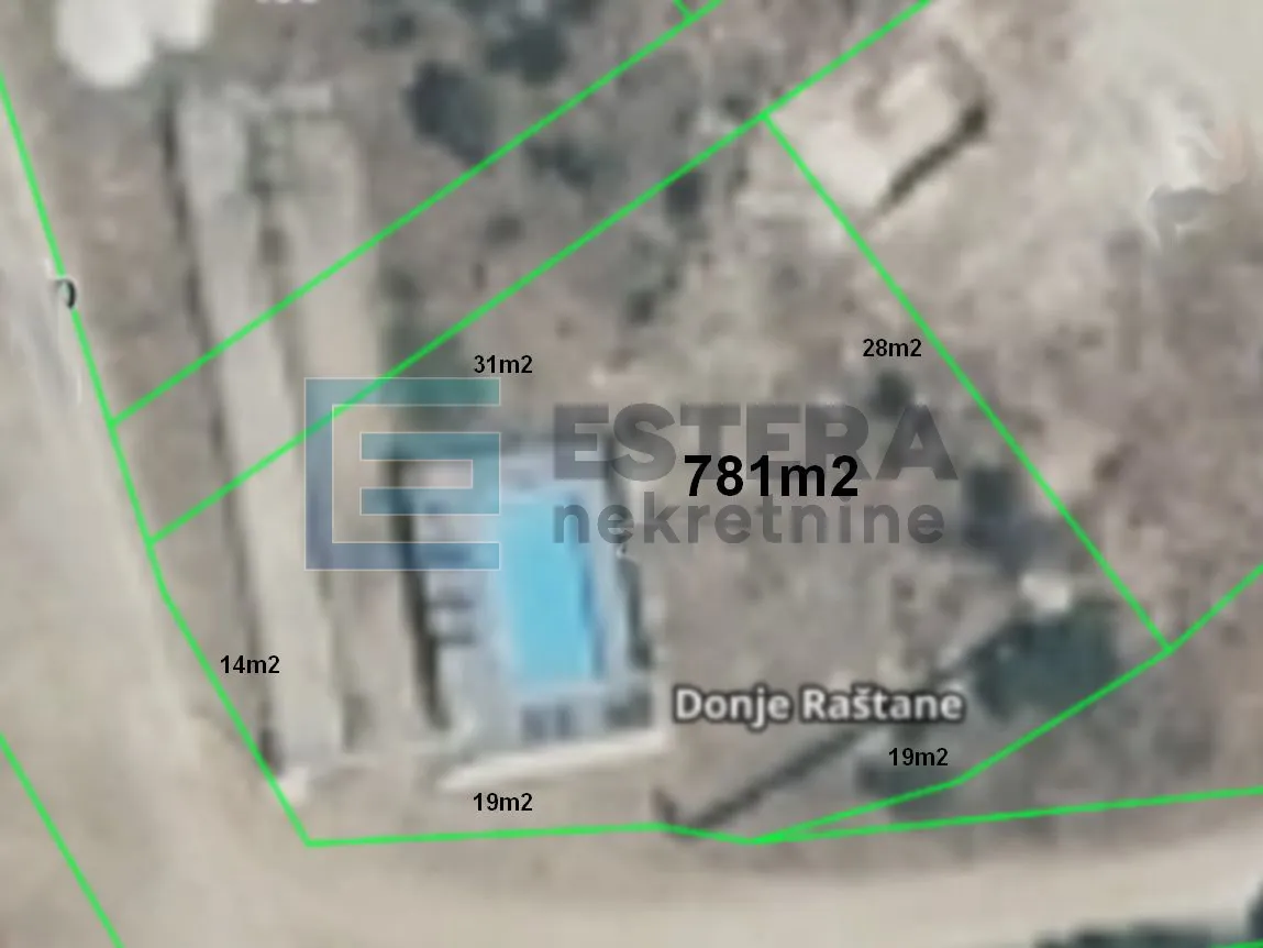Građevinsko zemljište PRODAJA Donje Raštane, 781 m2 - Sveti Filip i Jakov