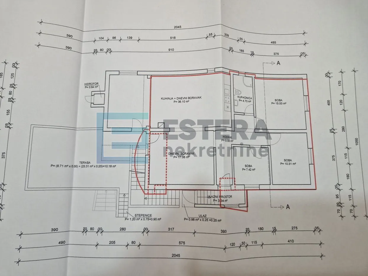 kuća 350 m2 prodaja donji karin, 2 stana i pomoćna zgrada s 2 apartmana - slika 44