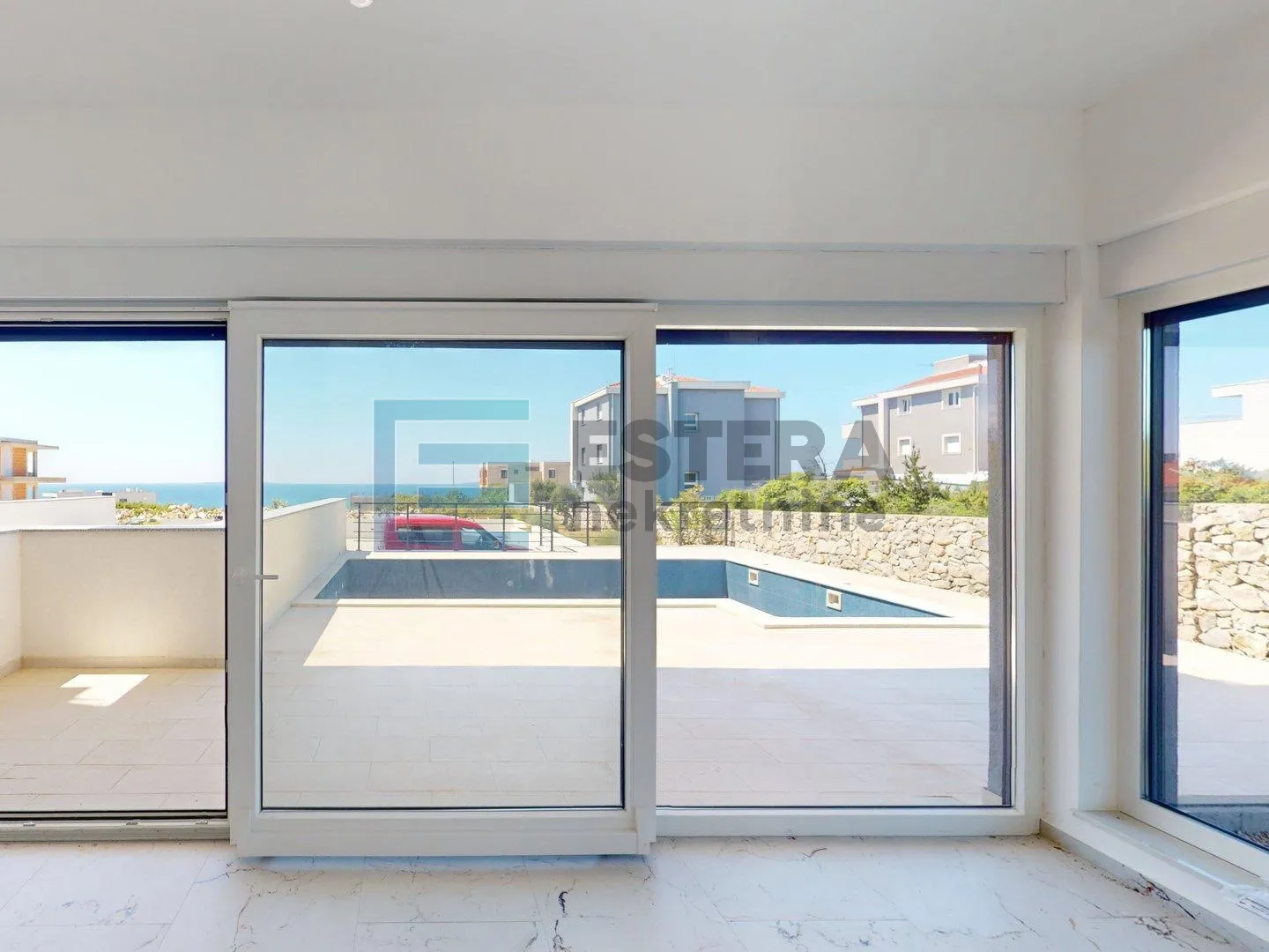 apartman s bazenom - novalja - pogled na more! - slika 5