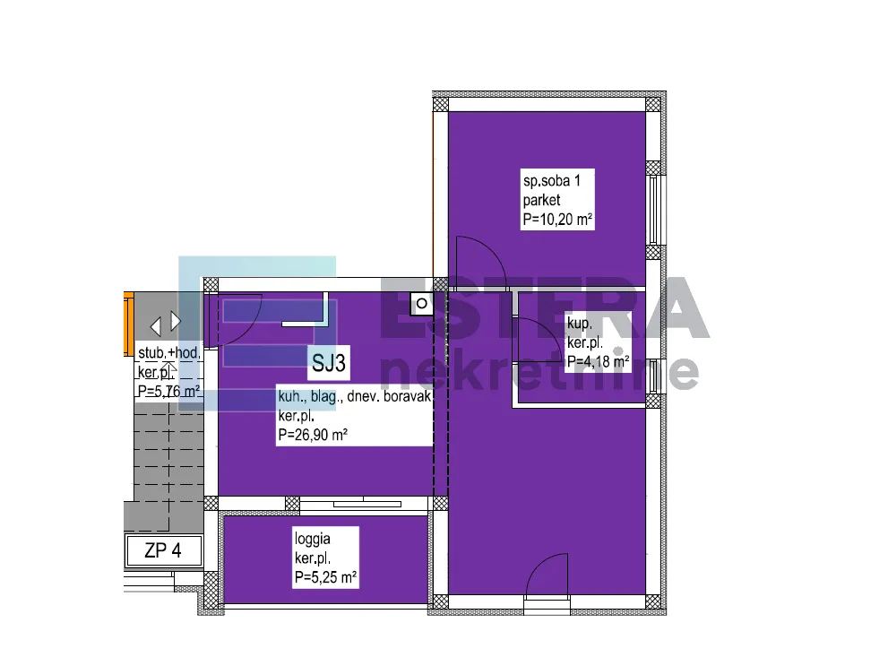 apartman prodaja biograd na moru 61 m2 novogradnja - slika 8