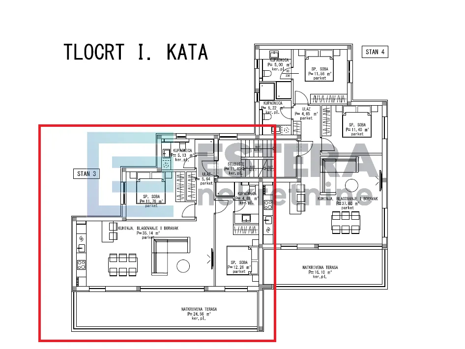 apartman prodaja maslenica, 93 m2, 1. kat - slika 21