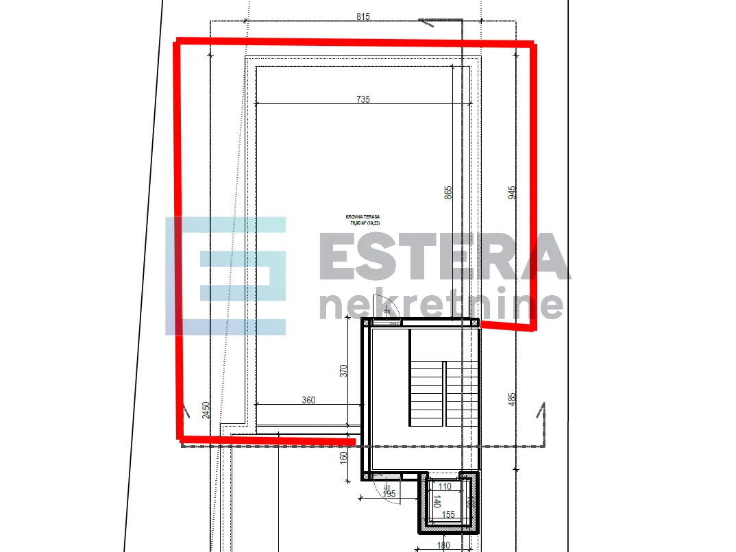 apartman s5 97 m2 prodaja sveti filip i jakov, 3s, 2. kat, parking, krovna terasa - slika 7