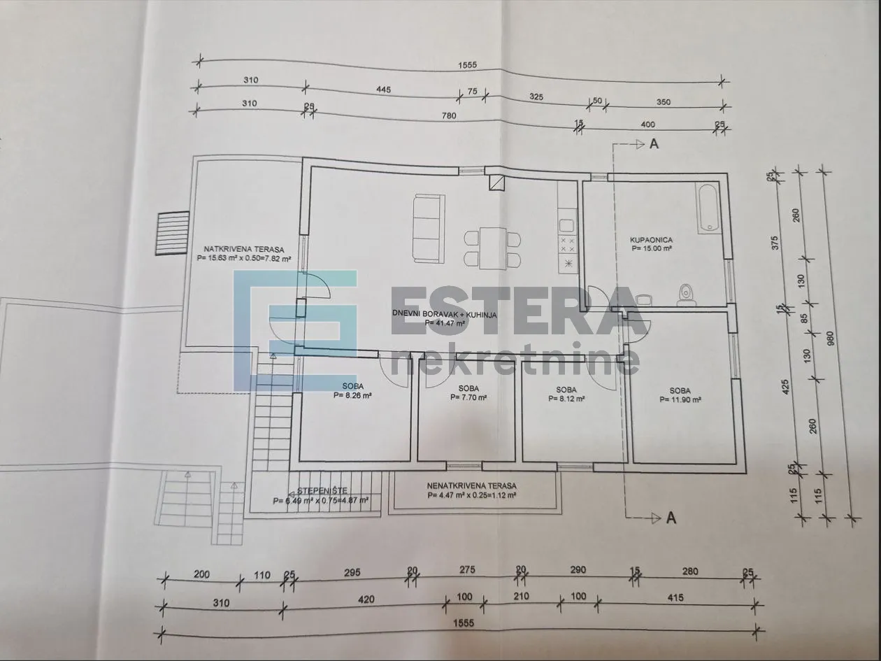 kuća 350 m2 prodaja donji karin, 2 stana i pomoćna zgrada s 2 apartmana - slika 43