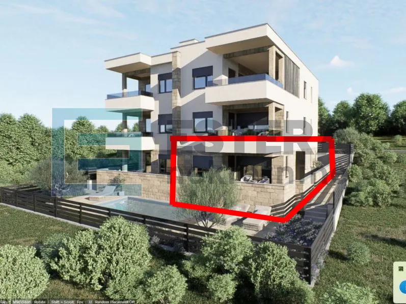 apartman 70 m2 prodaja novogradnja 3s, priz, zajednički bazen - slika 1