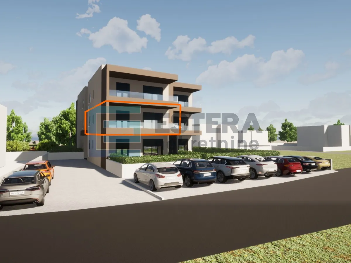 apartman a 79 m2 prodaja turanj, 3s, 1. kat, terasa, parking, 500 m od mora - slika 1