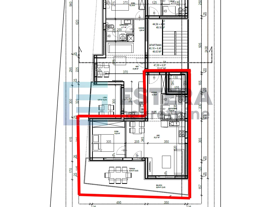 apartman s4 61 m2 prodaja sveti filip i jakov, 2s, 1. kat, parking, - slika 6