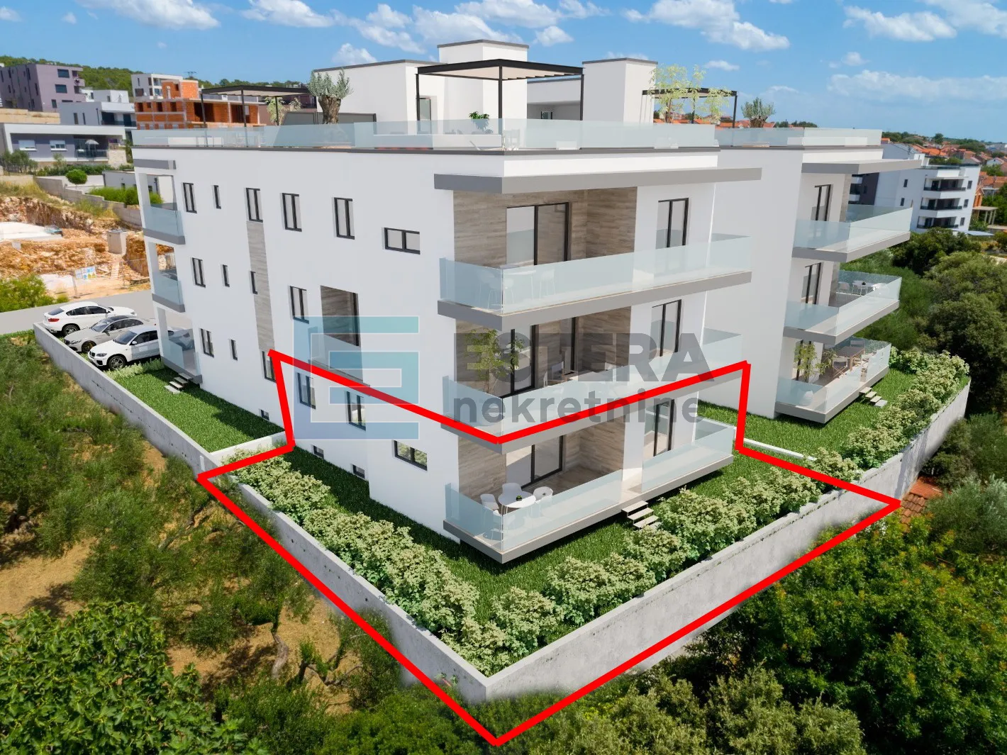 Apartman S2 99 m2 PRODAJA Sveti Filip i Jakov, 3s, prizemlje, parking, vrt