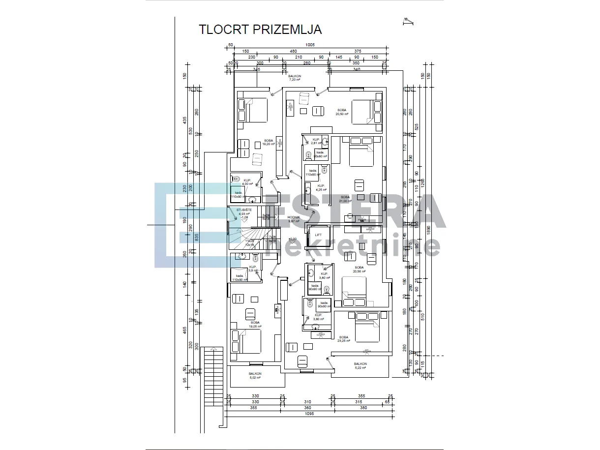 prodaja boutique hotel 18 soba, 4*, pag, pogled na more, 150 m od mora - slika 25