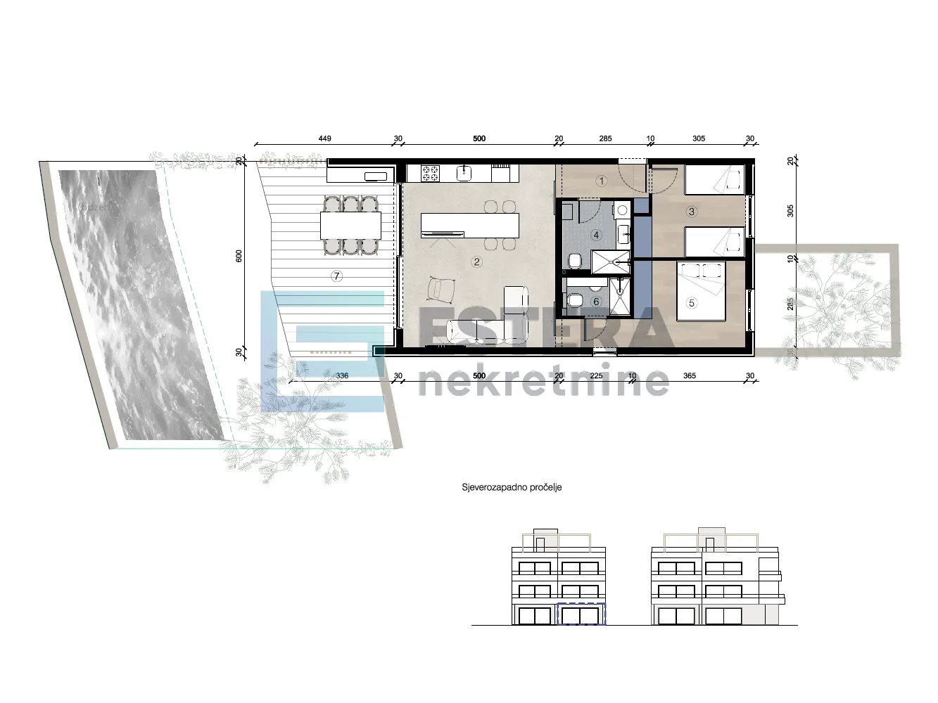 prodaja apartman, prvi red uz more, pogled, 78 m2, b2 - slika 3