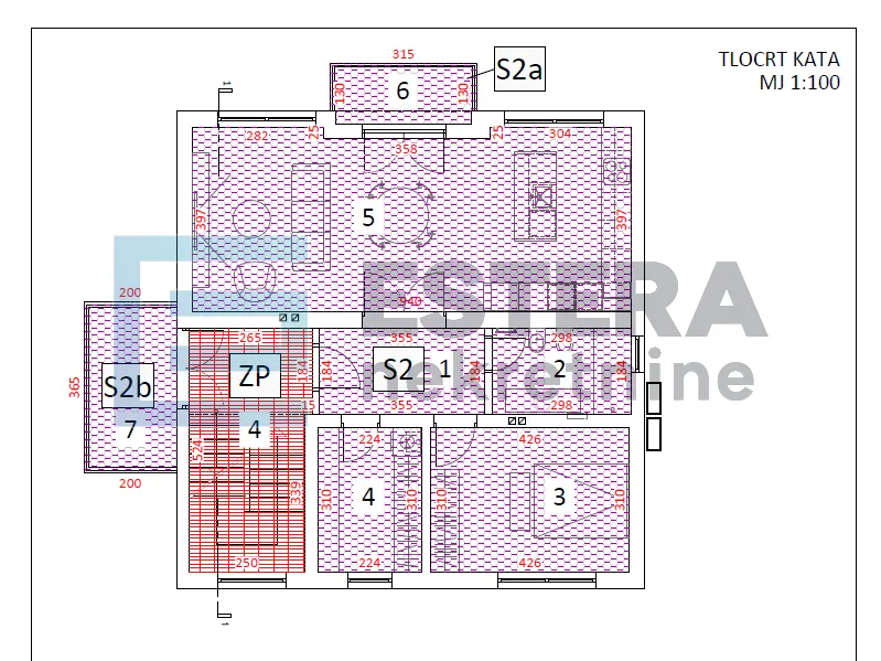 kuća prodaja vrbovec 367 m2, 4 etaže, 3 stana, garaža, vrt, 3 vpm - slika 26