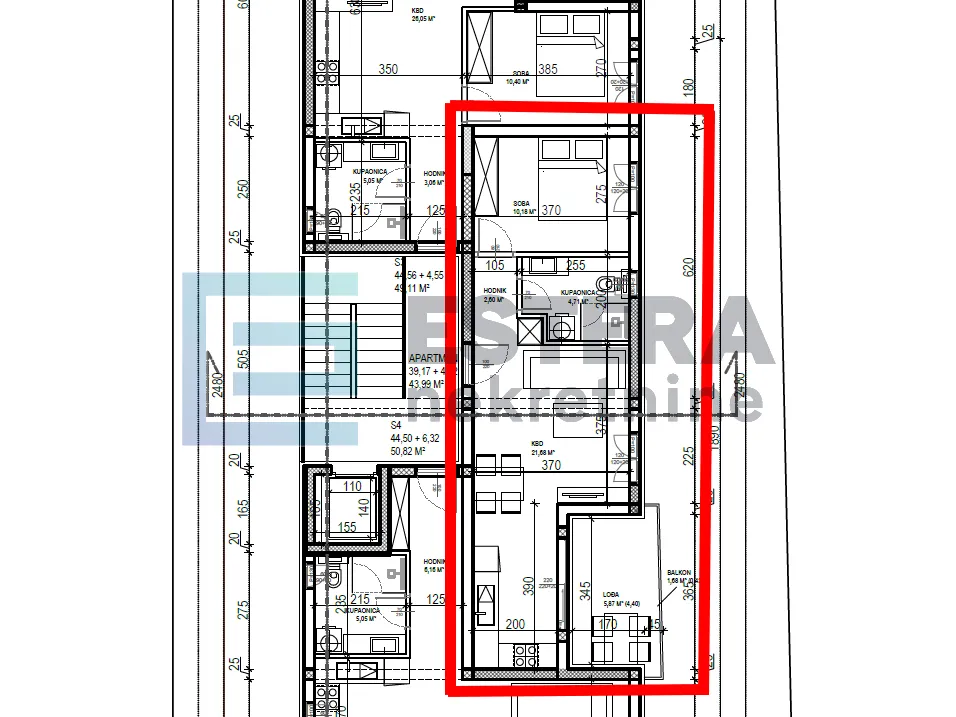 apartman a 51 m2 prodaja sveti filip i jakov, 2s, 1. kat, parking, - slika 7