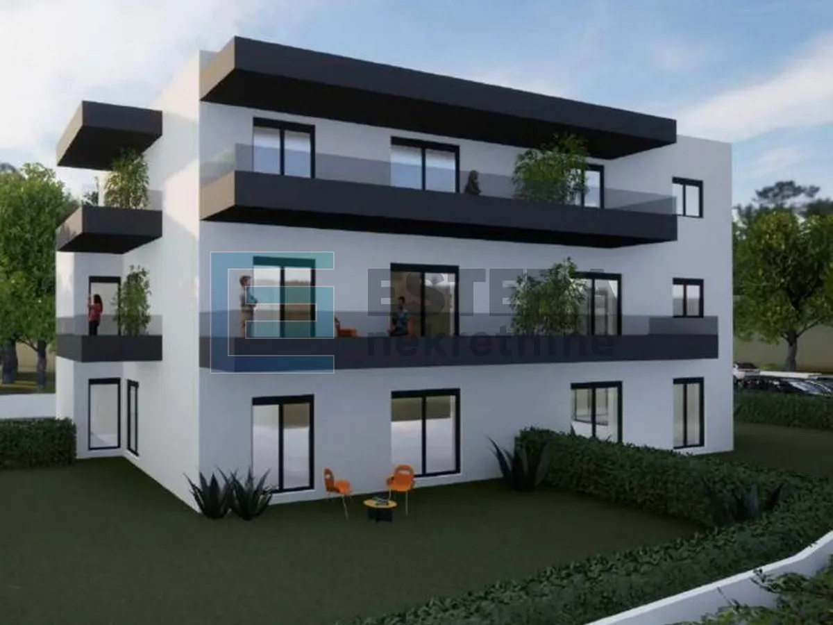 apartman sj1 43 m2 prodaja pakoštane, drage, 2s, 1.kat , parking, terasa - slika 2