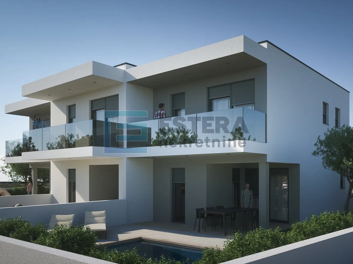 apartman prodaja vrsi, 120 m2, 4s, vrt, bazen, 2 parkinga - slika 2