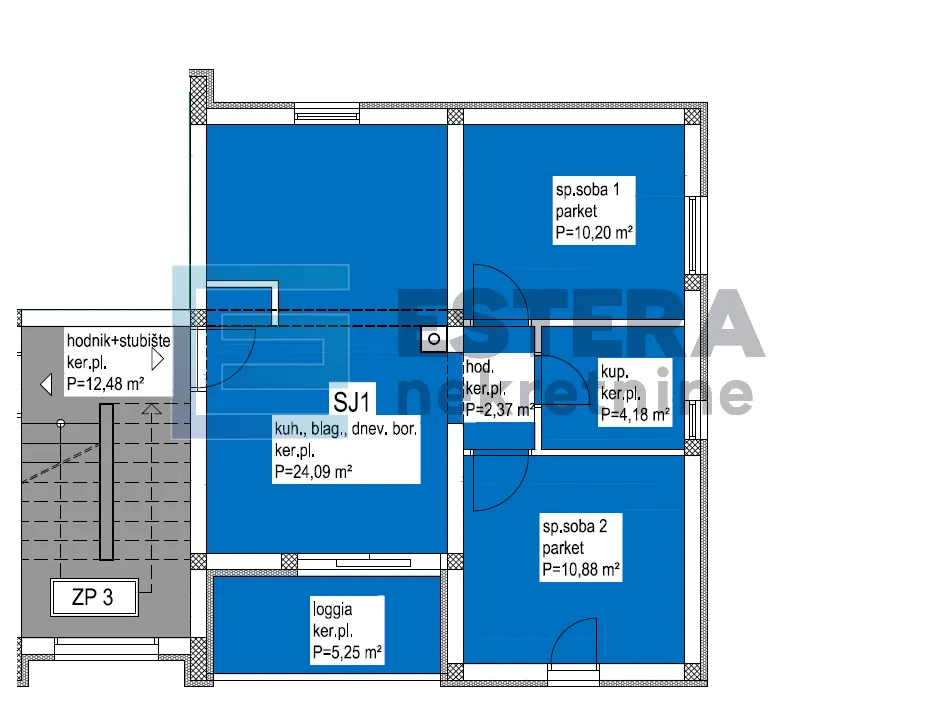 apartman prodaja biograd na moru 61 m2 novogradnja - slika 8
