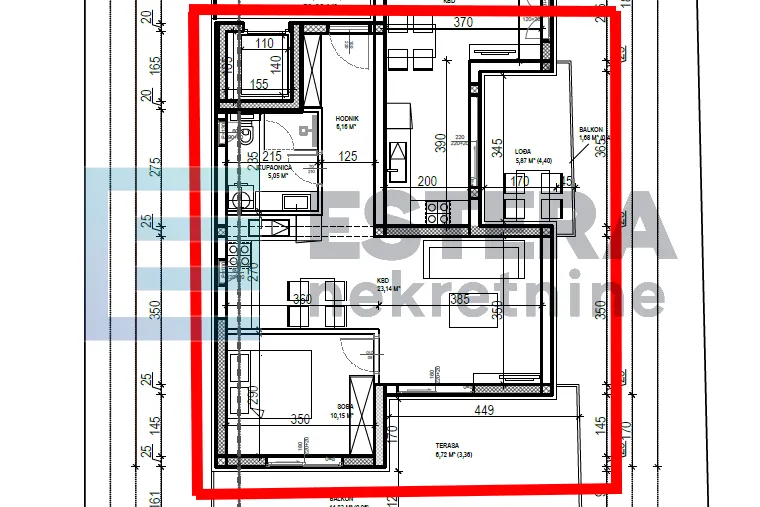 apartman s4 58 m2 prodaja sveti filip i jakov, 2s, 1. kat, parking, - slika 6